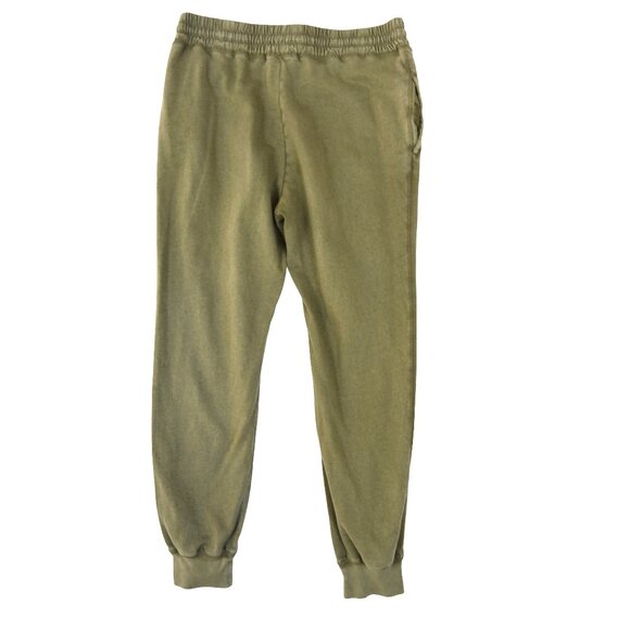J.Crew Faded Olive Jogger Pants Size S 100% Cotton Lounge Y2K Athleisure - Picture 2 of 9